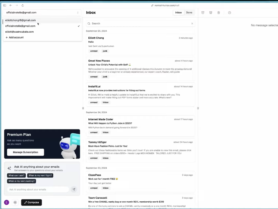 AI Assistant Interface
